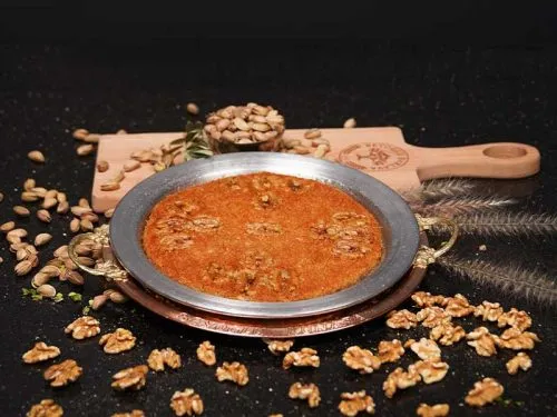 Kunafa With Cream & Walnut